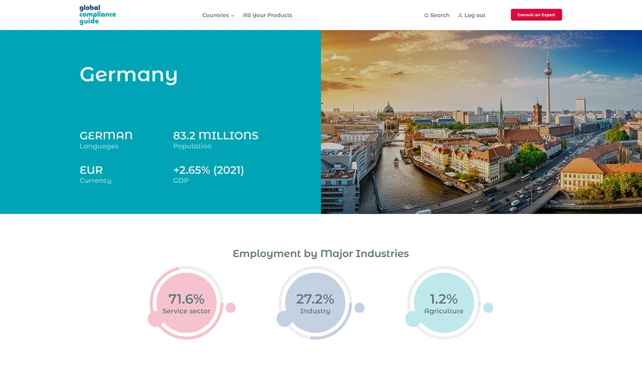 Real-Time Global Hiring compliance dashboard mockup