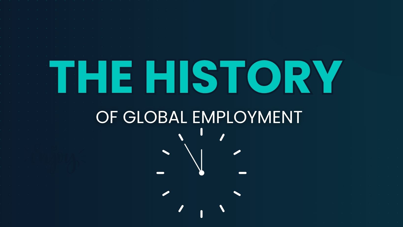 The history of global employment